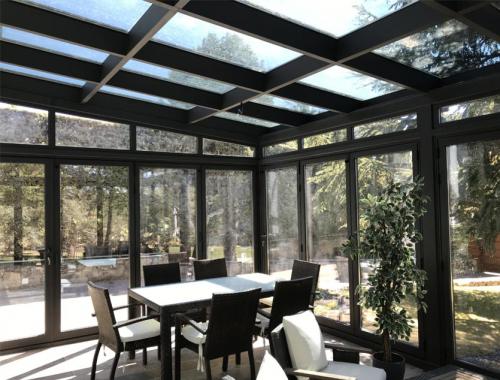 Vista desde el interior del lucernario. 